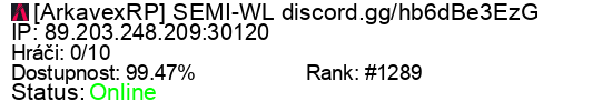 Server status banner