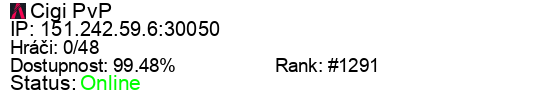 Server status banner