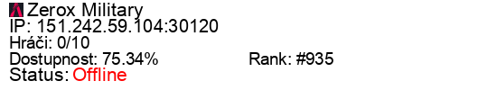 Server status banner
