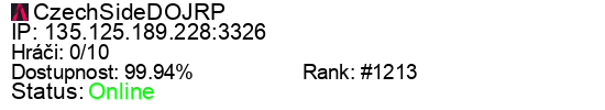 Server status banner