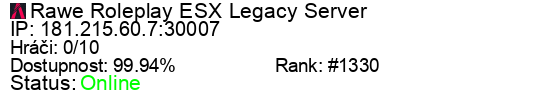 Server status banner