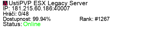 Server status banner