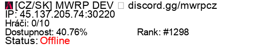 Server status banner