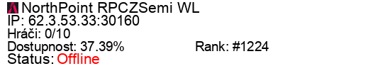 Server status banner