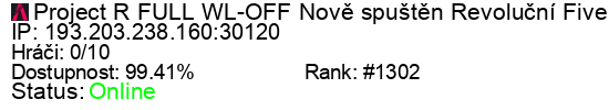 Server status banner