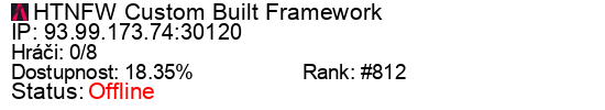 Server status banner