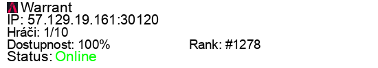 Server status banner