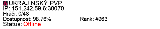 Server status banner