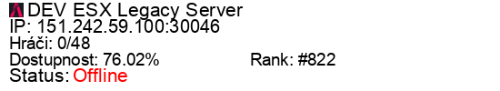 Server status banner
