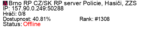 Server status banner