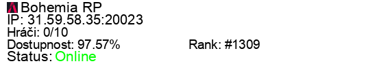 Server status banner