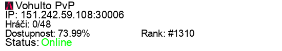 Server status banner