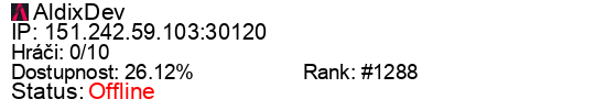 Server status banner
