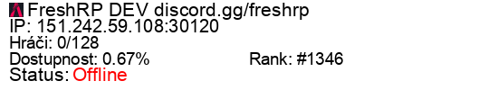 Server status banner
