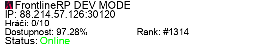 Server status banner