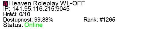 Server status banner