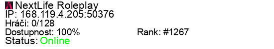 Server status banner
