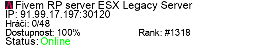Server status banner