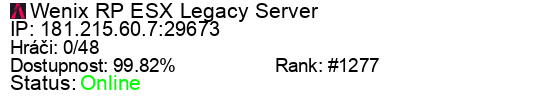 Server status banner