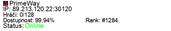 Server status banner