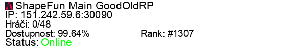 Server status banner