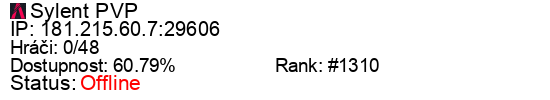 Server status banner