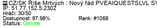 Server status banner