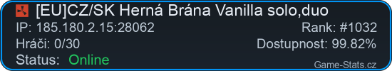 Server status banner