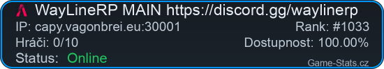 Server status banner