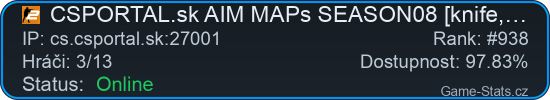 Server status banner