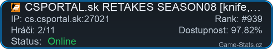 Server status banner