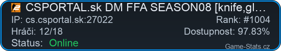 Server status banner