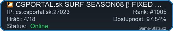 Server status banner