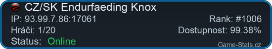 Server status banner