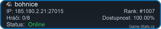 Server status banner